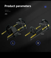 Professional LUXURY- LARGE Black and gold penile extender. - EROS NECTAR