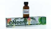 Neem toothpaste & clove oil combo.