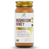 EROS NECTAR focus mushroom honey blend supplement with mushroom complex for brain and focus boost in 16 oz jar