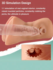 Realistic Real Vaginal Masturbators, 2 In 1 Masturbator For Men With Realistic Vagina And Anal,Adult Sex Product ,Pocket Pussy Sex Toys For Men,Masturbation Cup