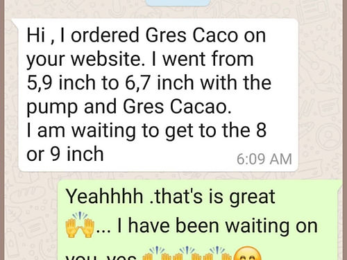 2.23 oz Gres Cacao with 12 inch pump combo - EROS NECTAR