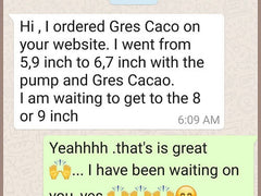 2.23 oz Gres Cacao with 12 inch pump combo - EROS NECTAR