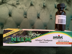 Neem toothpaste & clove oil combo