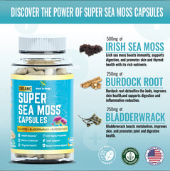 ORGANIC
supEö
SEA Moss
CAPSULES 1