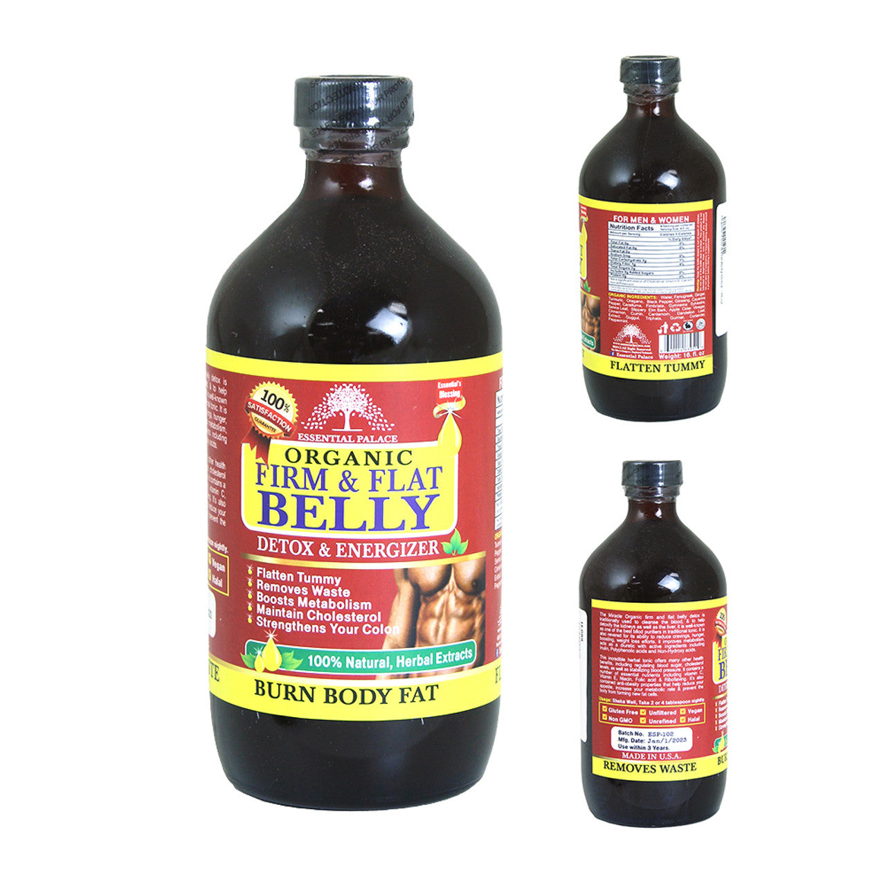 Organic and Flat Belly Tonic- 16oz - EROS NECTAR