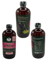 EROS'S NECTAR African Attote men's wellness supplement bottle showing front and back labels