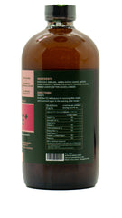 Brown bottle of EROS'S NECTAR African Attote men's wellness supplement showing ingredient and nutrition facts label