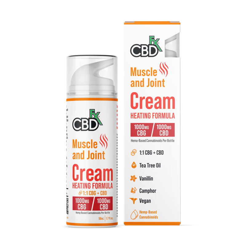 Cream - Muscle & Joint - Heating - 50ml - 1000mg CBD - EROS NECTAR