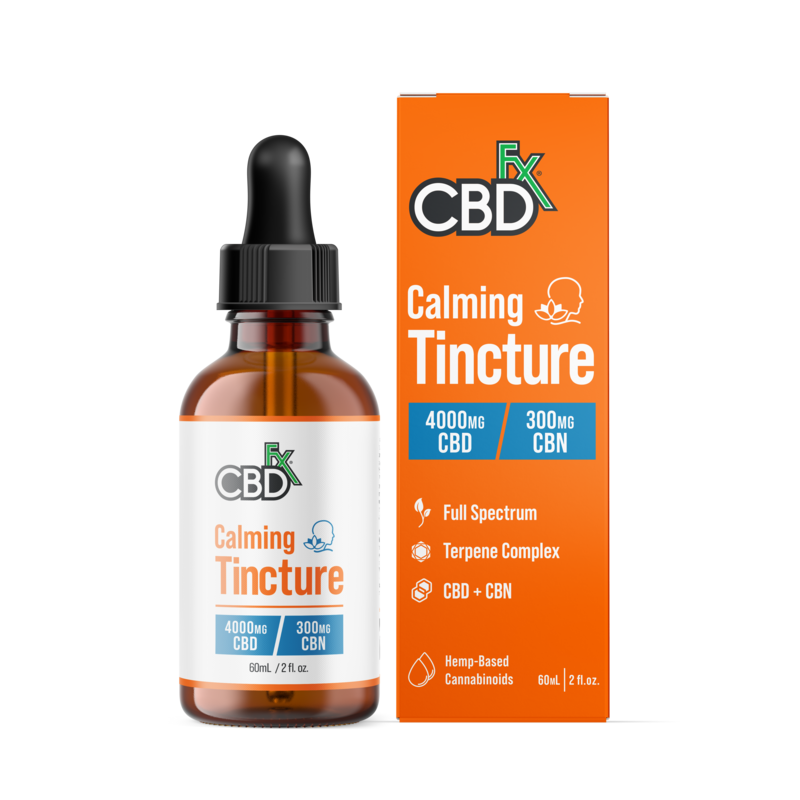 Tincture - Calming - CBD + CBN Oil - 60ml 4000mg CBD - EROS NECTAR