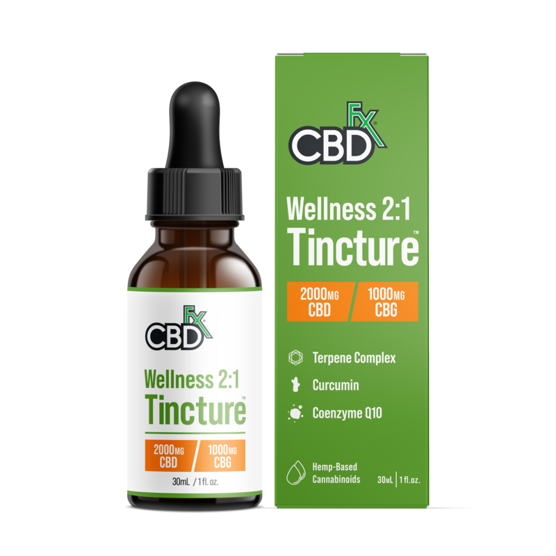 Tincture - Wellness - CBD + CBG Oil - 2000mg CBD - EROS NECTAR