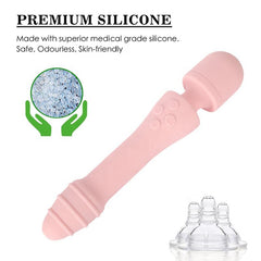 Intelligent Heating G-spot Vibrator Double Motors Big Head Massager