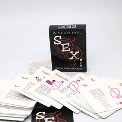 54pcs Erotic Adult Sexual Poker Playing Card Games Sex Positions Cards For Couples Sex Card Game