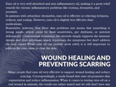 Bottle of 24K emu oil for hair growth promoting wound healing and reducing inflammation